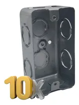 Comprar Caja De Luz Rectangular 10x5 Cm Electricidad Chapa Pack X10