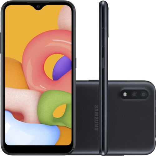 Samsung Galaxy A01 32gb 5.7 Octa-core 2.0 Ghz 13mp - Preto