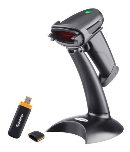 Imagen 2 de 5 de Lector de código de barras con soporte Steren COM-596 USB 1D 5V negro