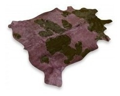 Imagen 4 de 10 de Alfombra Cuero De Vaca Teñido Con Pelo Tamaño M