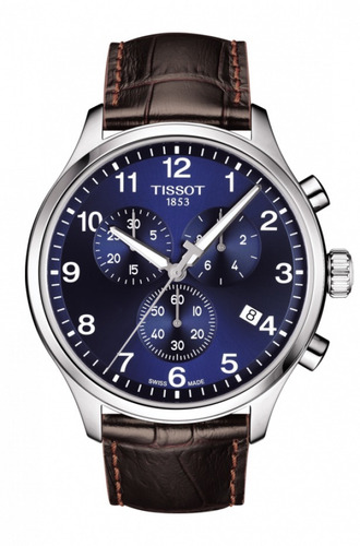 Relogio Tissot Chrono Xl T116.617.16.047.00 Azul Couro Marro
