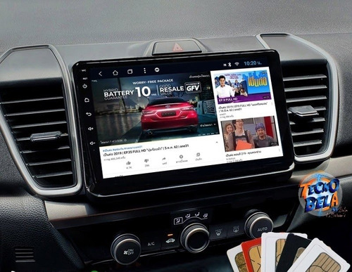 Imagen 1 de 6 de Autoestéreo Android 9' Honda City 2019-2021 Gps Mapas Camara