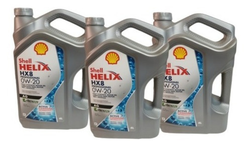 Aceite Full Sintético 0w-20 Shell Helix Hx8 4 Lts