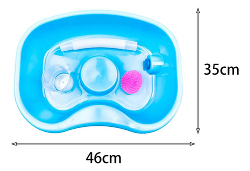 Lavabo De Cabecera Con Sistema De Enjuague De 150 Azul Claro