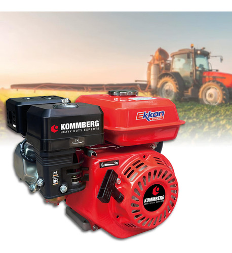 Motor 13 Hp Kommberg 3600 Rpm Horizontal Nafta Arranque Manual Kb-mn130 Agro Karting Combustible 6 L