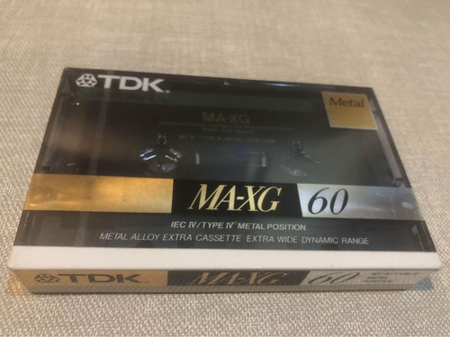 Cassette Tdk Ma-xg 60 Minutos, Cinta De Metal Tipo Iv, 