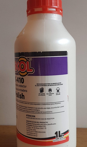 Imagen 3 de 4 de Renovador Pisos De Madera Kekol K-410 X 1l