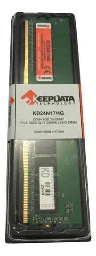 Memória RAM color verde  4GB 1 Keepdata KD24N17/4G