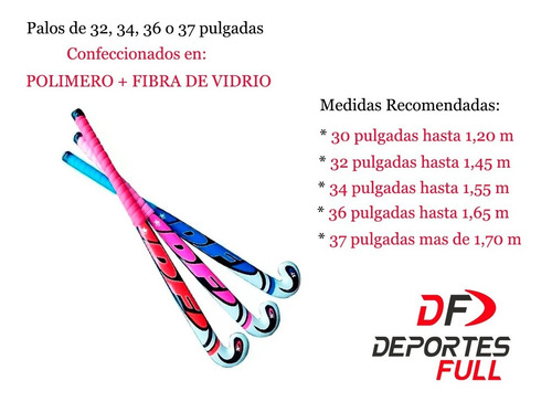 Imagen 2 de 2 de Set De Hockey Full!! Palo + Bucal + Funda +canilleras 10%off