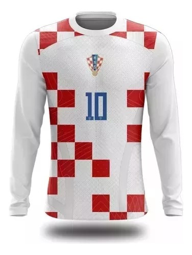 Camiseta Manga Longa Frio Seleção Croacia Envio Hoje 01