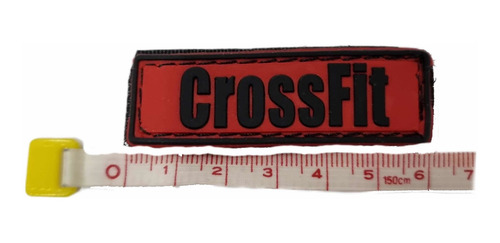 Imagen 2 de 3 de Parches Pvc Crossfit Negro & Fitness Con Velcro
