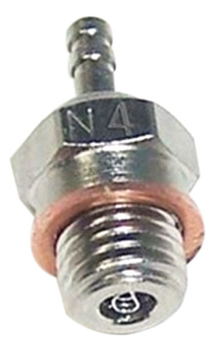 6 Bujías N4 Hot Glow Plug Para Hsp 70117 1/10 1/8 Rc Buggy T