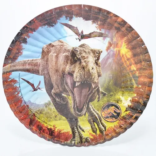 comprar Kit Jurassic Mantel Plato Vasos Servilletas Piñata