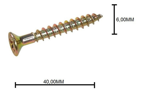 Parafuso Chipboard Chata Ph 6x40 Caixa Com 200 Unidades