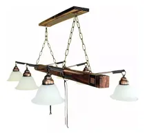 Comprar Lamparas De Techo. Tirante X 6 Luces Estilo Campo. Colgante