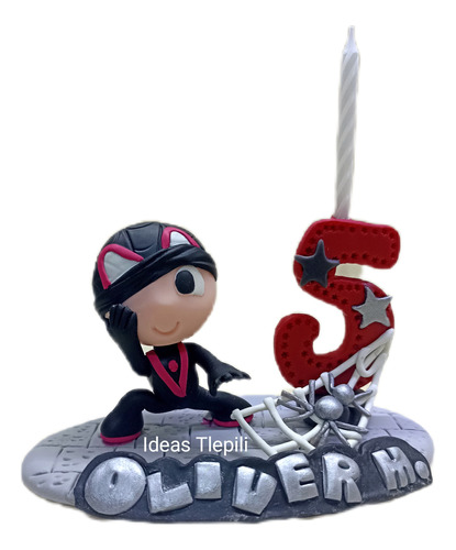 Hombre Araña Spiderman Cake Topper Pastel Porcelana Fria