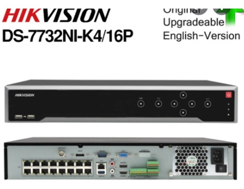 Nvr 32 Canales Ip 8mp 4k Hikvision Ds-7732ni-k4/16p 4 Hdd 