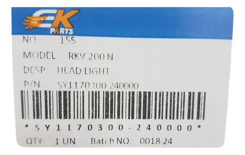 Faro Delantero Led Rk-200 Original Empire Keeway