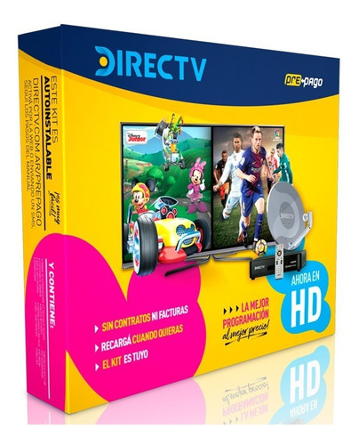 Antena Directv Hd Prepago Sin Abono Kit Autoinstalable 60 Cm