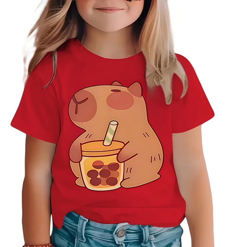 Capibara Ropa Deportiva De Verano, Playera Niños