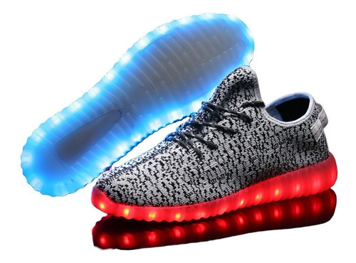 Neutral Usb Light Up Led Light Casual Fashion Sneakers