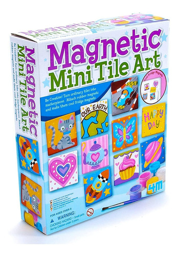  Magneticas Mini Arte De La Teja De Bricolaje Pintura A...