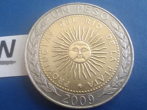 Año Del 2009 Monedas De Argentina De Un 1 Peso Sc Argentinas