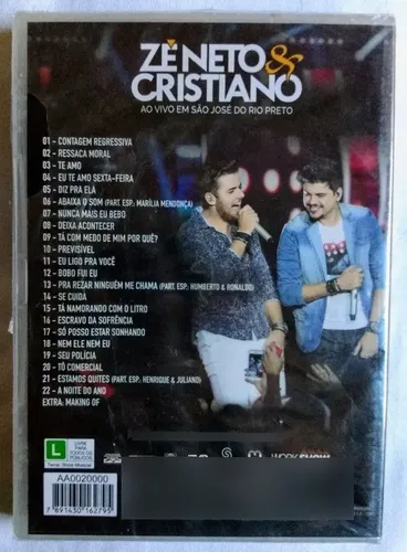 Dvd Zé Neto E Cristiano Ao Vivo - São José Rio Preto Lacrado
