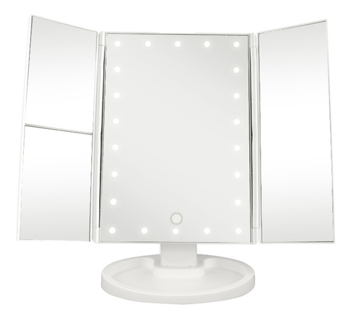 Espejo Hollywood 22 Luz Led 3 Caras White Vivitar Mr1307wht