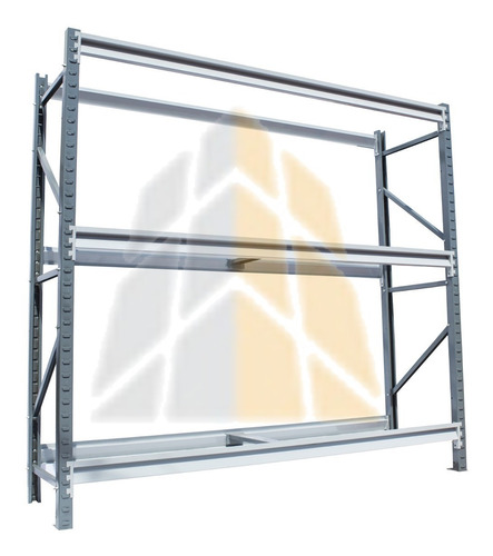 Estantería Metálica Rack 2x0.6x2mt C/3 Planos 500 Kg C/u