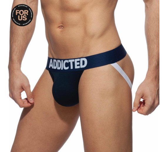 Slip Suspensor Addicted Azul Oscuro Ad469 Envío