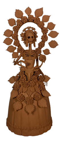 Catrina De Barro Con Venado Capula Michoacán