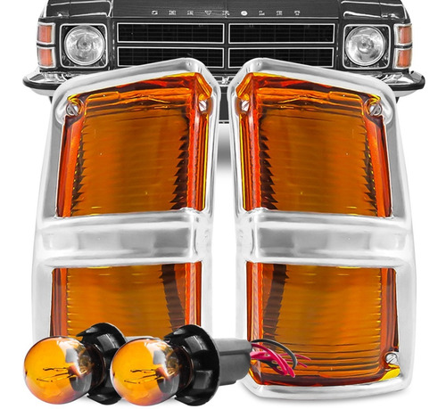 Kit Pisca Opala Caravan 1975 76 A 1979 Ambar Soquete Lampada