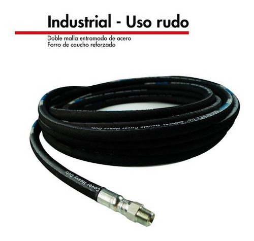 Imagen 3 de 4 de 15 M. Manguera Industrial Para Hidrolavadora De Alta Presión