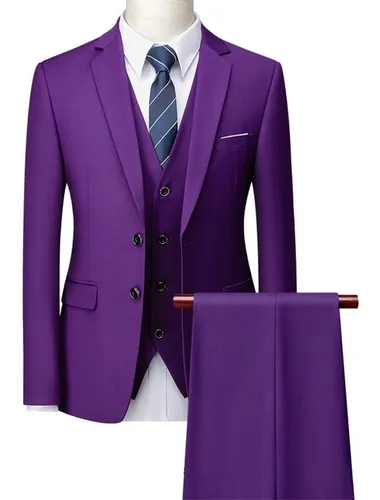 Terno morado oscuro sale