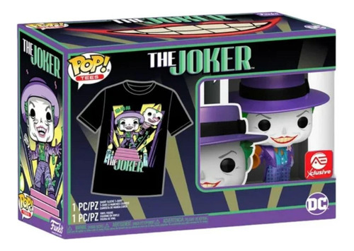 Funko Pop Heroes: Joker 1989 Pop Y Playera Talla Grande