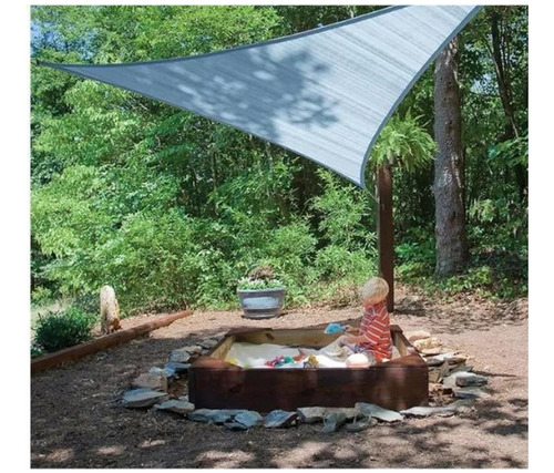 Toldo Triangular Vela Tensado Jardín Playa Azul Camping