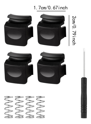 Botón De Cubierta De Botella De Agua 4x, Tapa De Negro