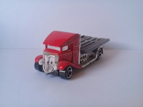 Hot Wheels Fast Bed Hauler 2013 Rojo Gris 