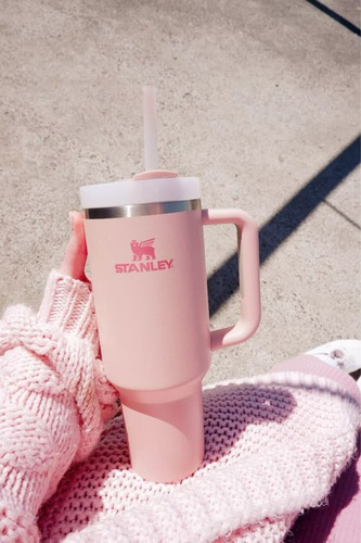 Stanley Quencher 40oz Vaso Taza Mug Termo Con Asa Y Funda Rosa-rosa Quencher