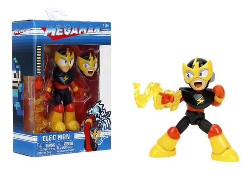 Boneco de ação Mega Man em escala 1/12 Elcman Man Jada Toys