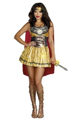Disfraz De Gladiador Sexy Para Mujer Talla: L Halloween