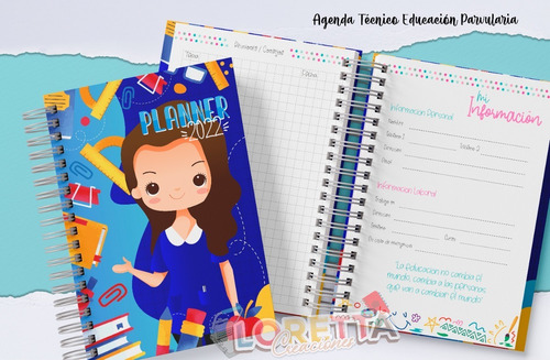 Planner Técnico Parvulos Horizontal Incluye Stickers Mod: 9