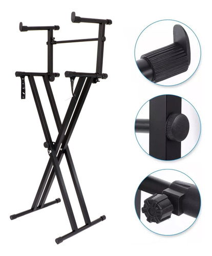 ~ Soporte Universal De Segundo Nivel Para Teclado De Piano