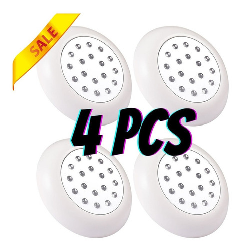 Lámpara De Piscina 4pcs-12v 12w Rgb Multicolor