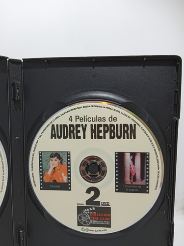 Imagen 6 de 6 de 4 Películas De Audrey Hepburn - 2 Cd's - Dvd - Colección Cin