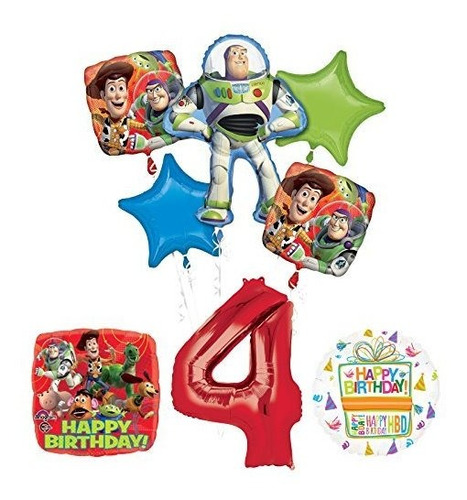 Suministros Cuarta Fiesta De Cumpleaños De Toy Story Y...