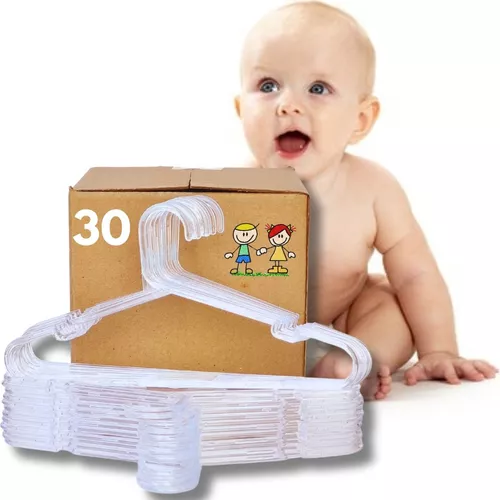 Kit C/6 Cabides Para Bebê Menino Menina Premium Livre De Bpa