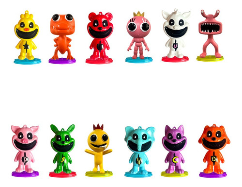 Figuras De Scary Smile Critter, 12 Bolsillos, Juguetes De Re
