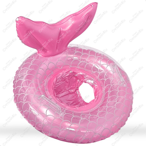 Inflable Flotador Cola Sirena Rosa Infantil Playa Alberca